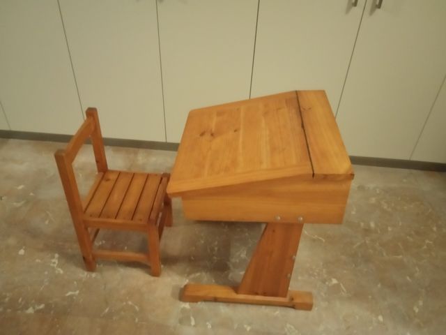 escritorio infantil de madera real