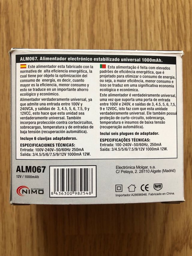 Alimentatore elettronico universale