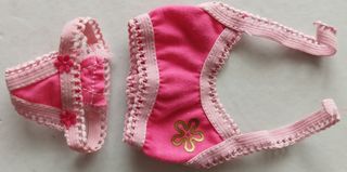 Conjunto Sujetador, Tanga Nancy Rosa