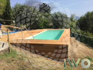 Transformamos tu piscina desmontable con tarima