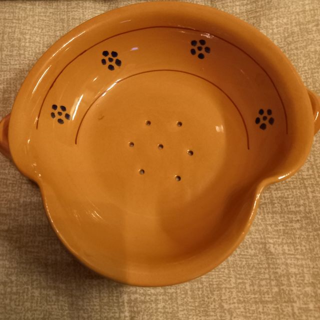 scola olive con piatto j  terracotta