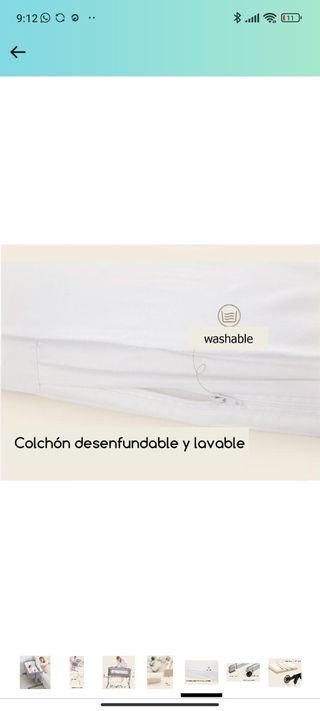 Minicuna Colecho RECLINABLE, Multialturas