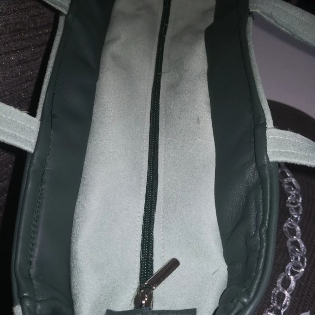 tote bag vera pelle vintage