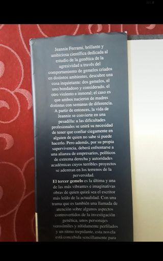 Libro el tercer gemelo. Ken follet