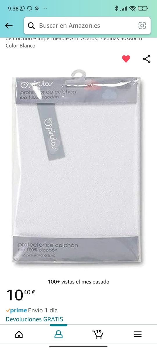 Cubre colchón impermeable minicuna y capazo PIRULO