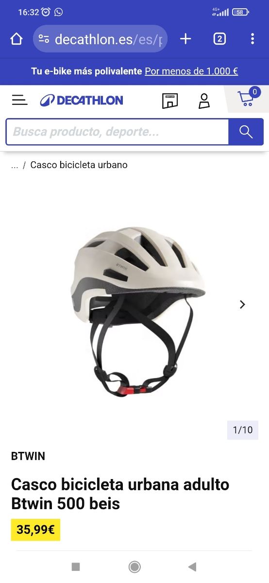 Casco bicicleta