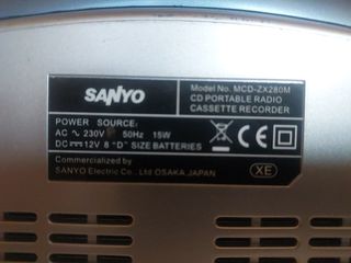 Radio cassett cd SANYO MP3 MPEG AUDIO