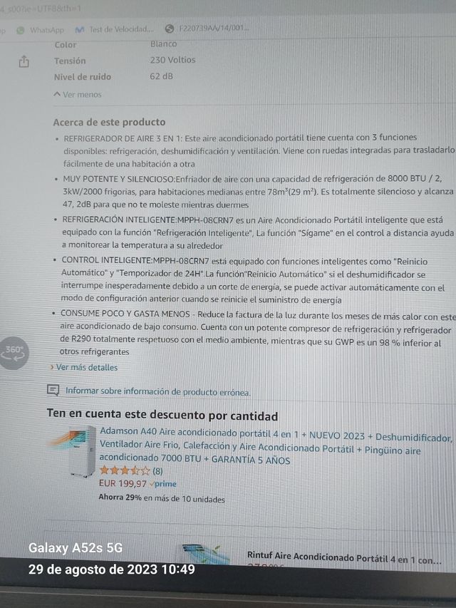 AIRE ACONDICIONADO PORTÁTIL