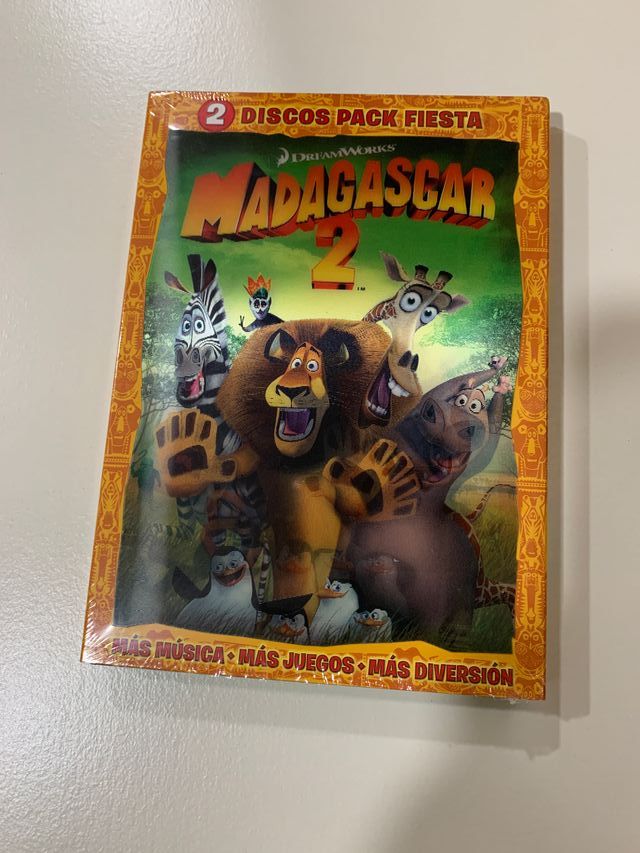 Madagascar 1 (DVD), 2 (DVD) y 3 (Blu Ray)