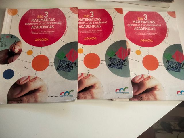 MATEMÁTICAS 3º ESO. EDIT. ANAYA