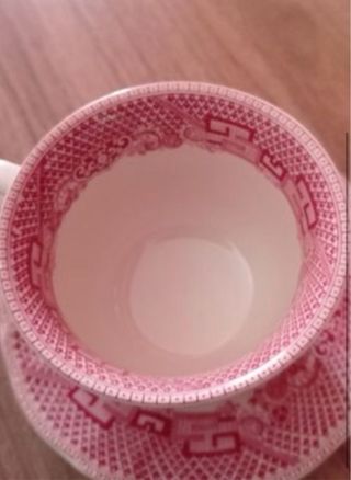 juego de cafe willow rosa