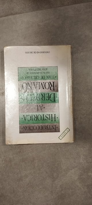 Libro Intr.Hca. Al Derecho Romano