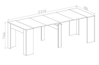 Mesa comedor fuelle nueva