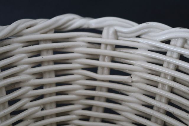 Cerámica Alcora conjunto de cestas o canastillas