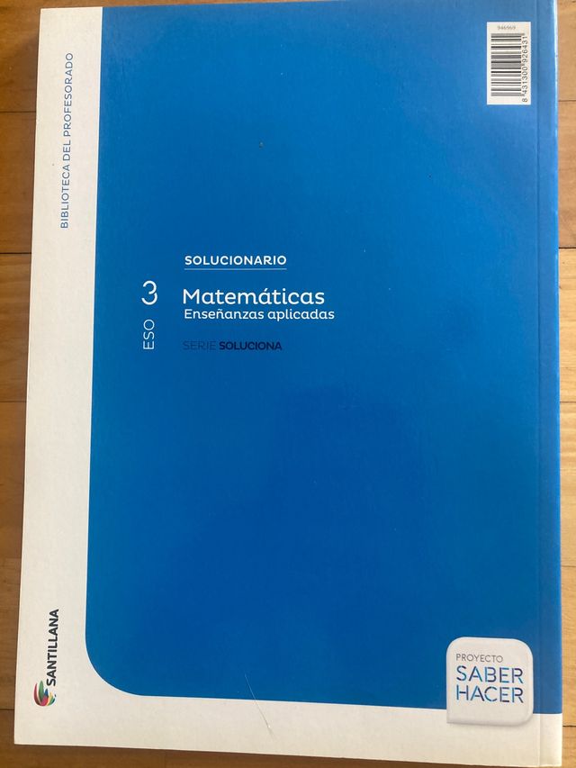 Matemática Aplicada 3 ESO Solcionário