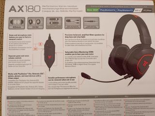 Auriculares con micrófono Tritton AX180, con cable