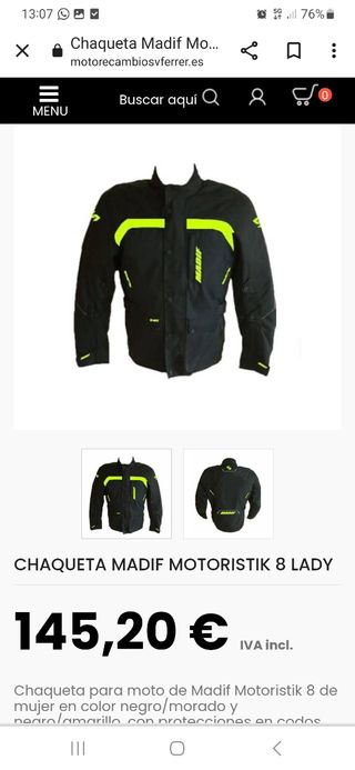 Chaqueta Moto Mujer Madif