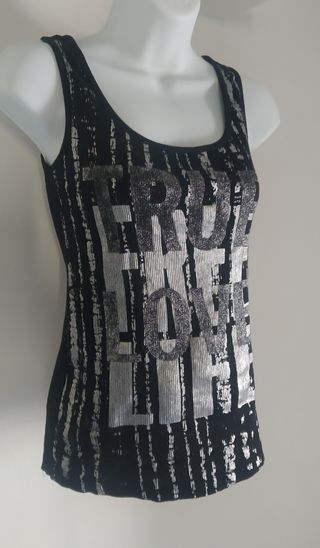 Camiseta tirantes brillo. De Pinkie.