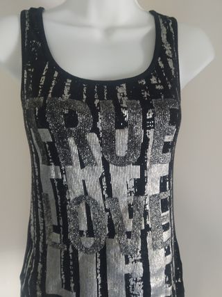 Camiseta tirantes brillo. De Pinkie.