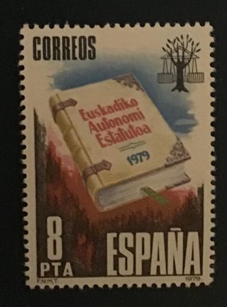 Sello España 1979 Estatutoa Euskadiko