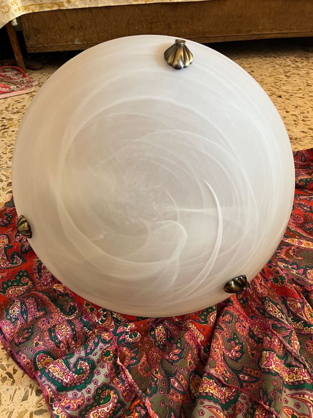 Lampara de techo cristal