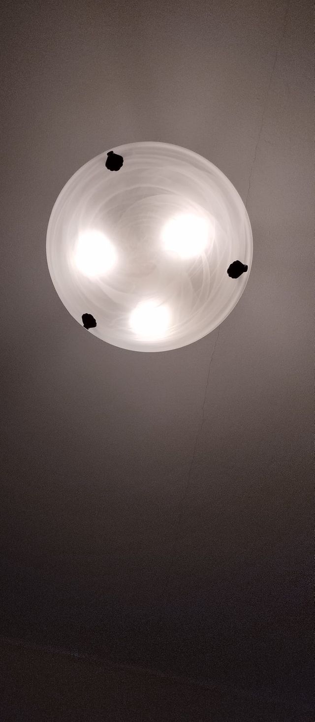 Lampara de techo cristal