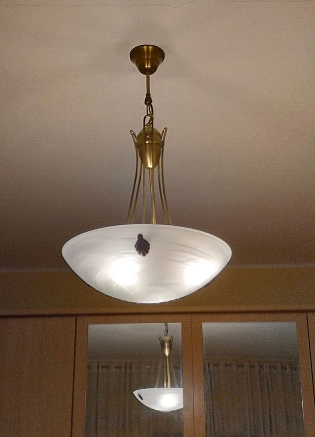 Lampara de techo cristal