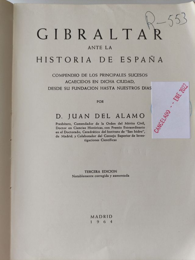 Gibraltar ante la historia de España
