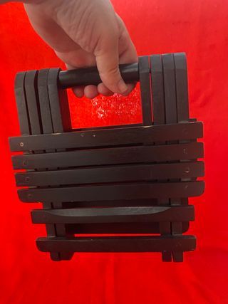 MINI TABURETE DE MADERA PLEGABLE