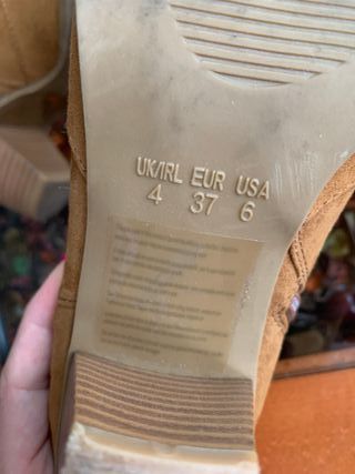 botines marrones de tacón