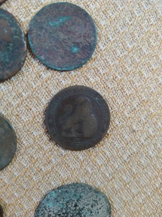 Monedas antiguas romanas y del siglo XIX