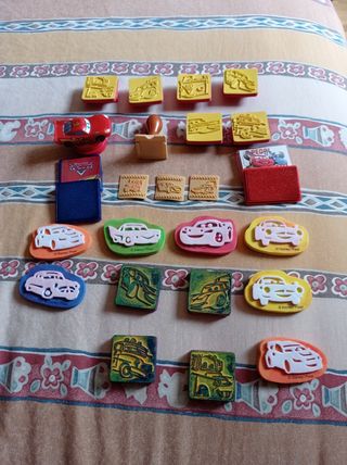 Set de 21 sellos de Cars.