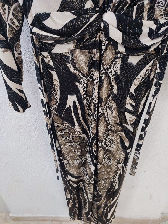 Vestido animal print elastico T.M-L