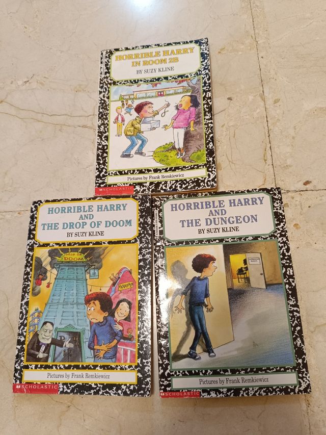 Lote 3 libros niños inglés Horrible Harry
