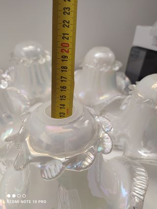 7 pezzi _Paralume in vetro per lampadario vintage