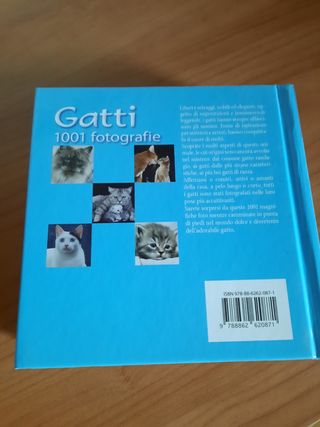 Libro gatti 1000 fotografie a color e descrizioni