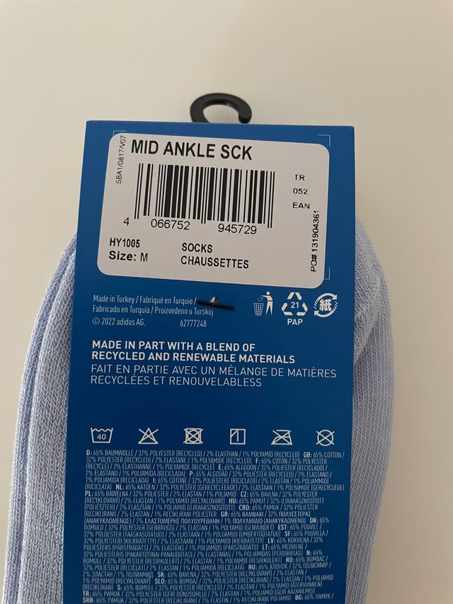 Calzini adidas Originals mid ankle unisex 3 pack