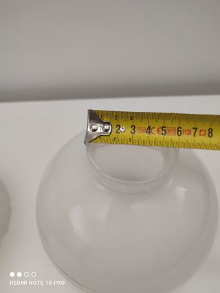 Coppia paralumi in vetro e oro _ antichi