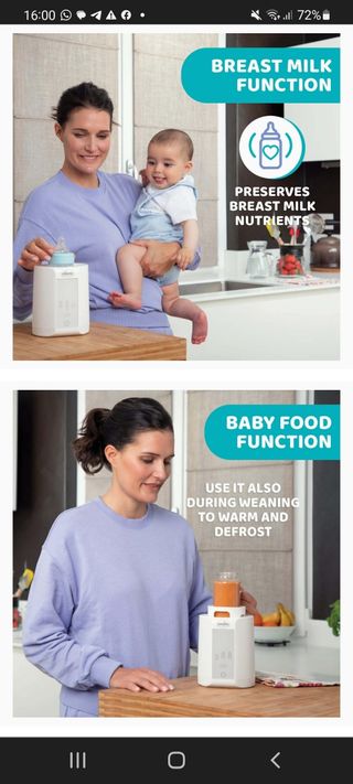 Calienta biberones casa viaje Chicco