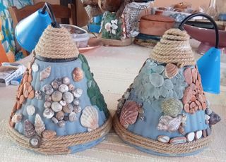Lampadario artigianale tema mare