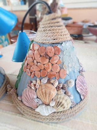 Lampadario artigianale tema mare