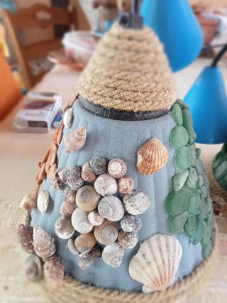 Lampadario artigianale tema mare