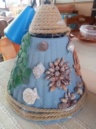 Lampadario artigianale tema mare