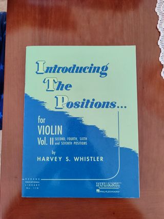 Introducing the positions for violín 2