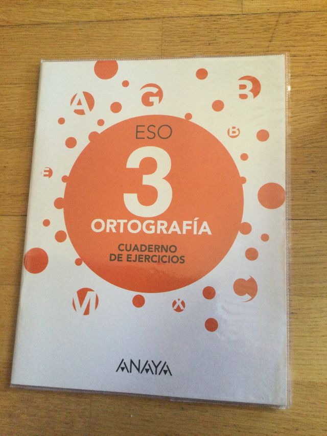 Cuaderno ejercicios Ortografía. 3ºESO. Anaya.