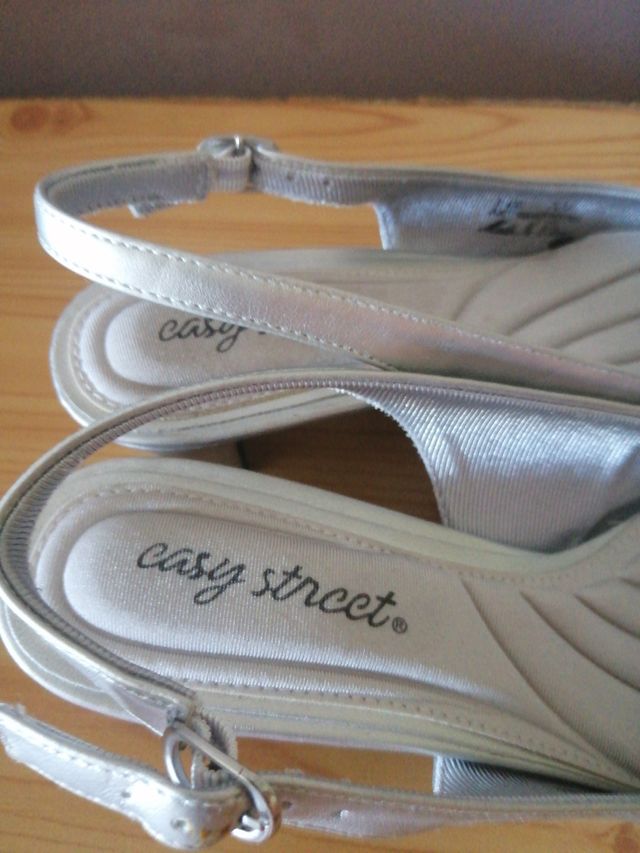 zapatos plateados # 37