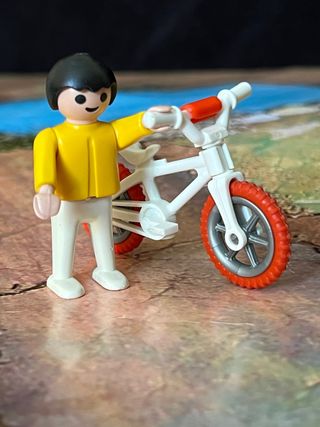 playmobil quad, moto y bici