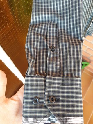 Camisa cuadros verde marca SATTO
