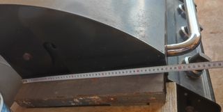 Barbacoa de gas con piedra volcánica