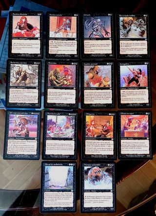 Cartas magic mascaras mercadia antiguas